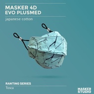 Original Masker Kain Jepang Evo 4D 4Ply With Earloop By Masker Studio