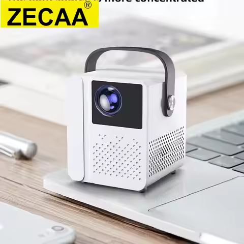 ZECAA Full HD 720P 230 ANSI 4K 2.4G+5G Dual Band WiFi 6 Android 9 Portable Bluetooth 5.4 Smart Home 