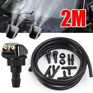 2M Car Wiper Cleaning Hose - T, Y, I Type Water Tube Joint - Windshield Washer Spray Nozzle - Car Wa