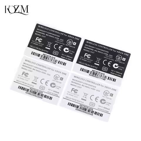 2pcs Black White Lable Seals Sticker Handle Stickers For Xbox One/xbox One Slim Wireless Controller 