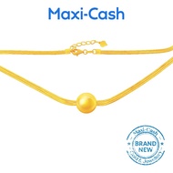 Elegant Orb Necklace in 999 Gold