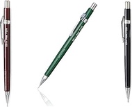 Value Pack of 3 Pentel Sharp Automatic Pencil, 0.5mm, Black, Burgundy, Green Barrels, 3 Pack (P205)