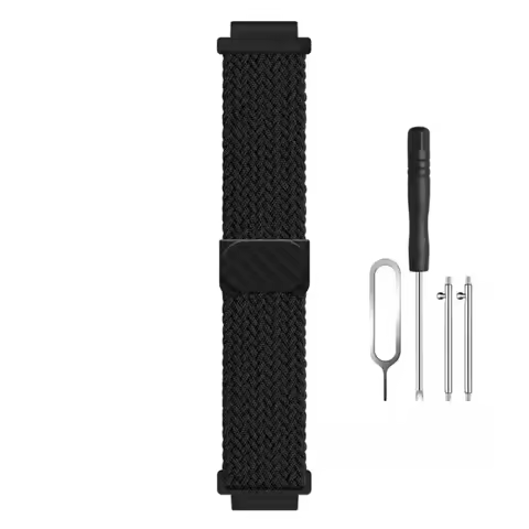 Adjustable Fit Braided Watch Band Elastic Watch Strap Replacement Watch Band for Kids Xiaomi & Mitu 