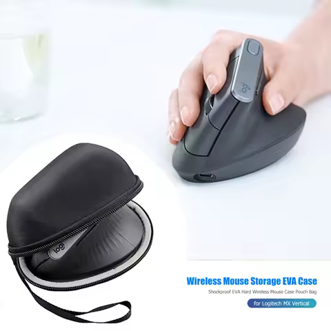Portable EVA Hard Wireless Mouse Case Protective Pouch for Logitech MX Vertical
