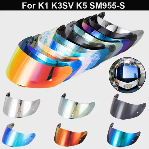 SOMAN Motorcycle Helmet Visors For K1 K1S K5 K3SV SM955-S Moto Helmets Visor Lens Shield Glasses Acc