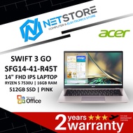 ACER SWIFT 3 GO SFG14-41-R45T 14" FHD IPS LAPTOP RYZEN 5 7530U | 16GB RAM | 512GB SSD | PINK - NX.KG5SM.002