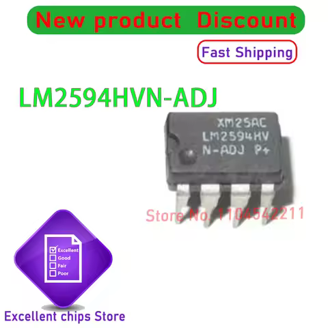 1PCS~10PCS/LOT LM2594HVN-ADJ/NOPB LM2594HVN-ADJ LM2594HV LM2594HVN DIP New Original Genuine Ic