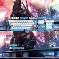 Amiya Keycaps 128 Keys Cherry Profile PBT Dye Sublimation Wooting60 MAD60 Aula F75 Keycaps Cool Crea