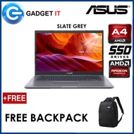 ASUS M409B-ABV040T (SLATE GREY) / M409B-ABV041T (SILVER) LAPTOP (A4-9125,4GB,128GB SSD,14" HD,RADEON