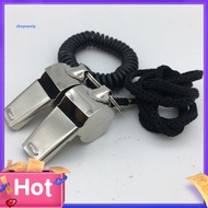 SPVPZ Loud Whistle 6 Shape Stainless Steel Referee Whistle Super Loud Sports Whistle with Lanyard for Outdoor Training Lightweight Anti-rust Southeast Asian Buyers' Choice