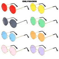 ONLYGOODS Metal Sunglasses Retro Party Disco Circle Glasses