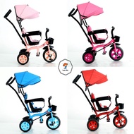 COD Baby 4in1 Stroller Toddler Baby 3 Wheels Trolley Bike.baby tricycle