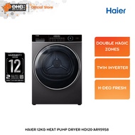 Haier 12kg Heat Pump Dryer HD120-AR959S8  I-Refresh 525mm XL Drum Anti-Tangling HD120AR959S8 Mesin P