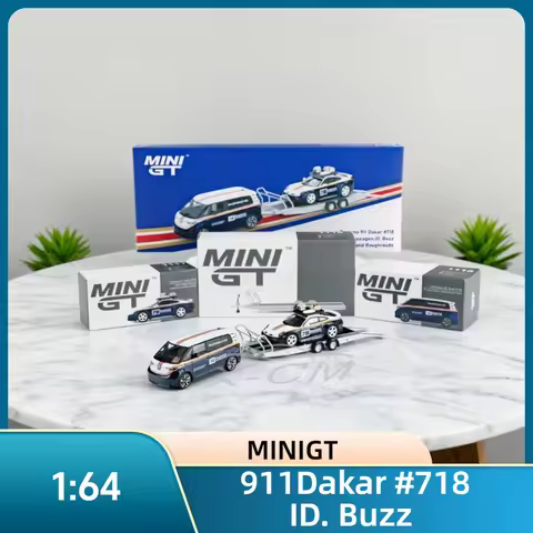 Diecast Car Model MINIGT MINI GT 911 #718 / ID.Buzz Set 1:64 MGTS0019
