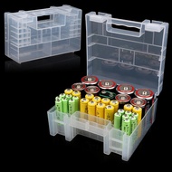 [Prs] Plastic Battery Box Storage Case Holder Organizer for AA AAA C D 9V Batteries [DDD]