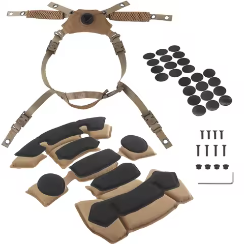 Tactical Helmet Suspension System for Team Wendy Sport MICH Airsoft Hunting FAST Helmet 3.0 Chin Han