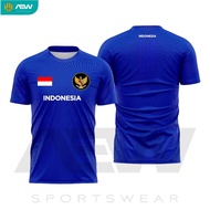 Kaos Olahraga Atasan Oblong Pria Wanita Dewasa Lengan Pendek Kemerdekaan 17Agustus Bahan Dryfit Prem