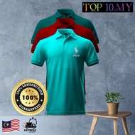 🔥POLO-2 logo design BAJU"100%COTTON" 🔥 Baju// Tshirt Lelaki, Baju Perempuan Silver-refective Logo / 
