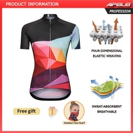 【In Stock】AIPEILEI Cycling New Women Short Sleeve Cycling Jersey Women's Quick-drying MTB Bike Clothing