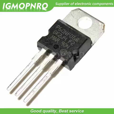 10PCS free shipping P60NF06 STP60NF06 MOSFET N field effect tube 60V 60A TO-220 100% new original