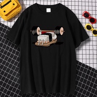 Fashionable cotton mens T-shirt fun sports sushi anime printed T-shirt mens street clothing T-shirt