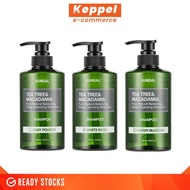 KUNDAL Tea Tree Macadamia Deep Cleansing Shampoo 500ml - White Musk Baby Powder Cherry Blossom