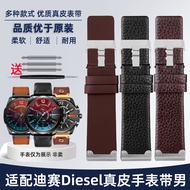 Genuine Genuine Leather Watch Strap Men Suitable for Diesel Diesel DZ4318/4343/4476/4323 Cowhide Str