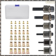 [L W H Y] Hand Rivets Nut  Tool Sets M3  M5 M6 M8 M10 36Pcs Set with Box Rivet Flat Head Accessories