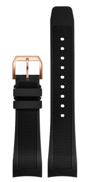 SKM Rubber Watch Strap 22mm For Iwc IW390502 IW390209 Watchband Folding Clasp Curved End Wristwatche