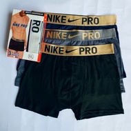 Recomended..!! ( 1 BOX ISI 3 PCS ) Celana Dalam Boxer Pria Dewasa - Cd - 3 PCS NIKE PRO, XXL