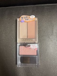  #01 Apricot Glow蜜桃橘 Cezanne Face Glow  CEZANNE 雙色兩用腮紅盤 #01  CEZANNE 腮紅胭脂04 Pure Pink (純粉紅色)。2222 33