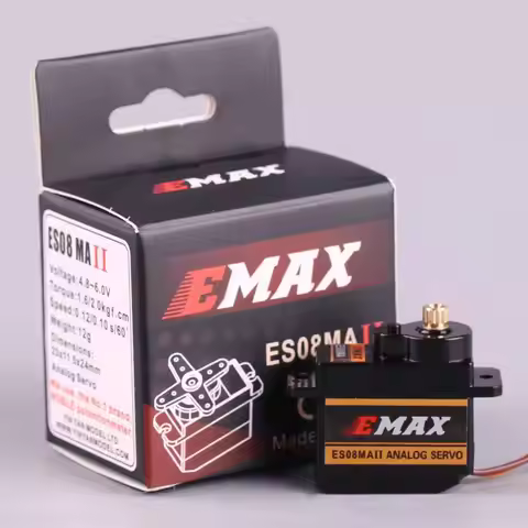 Emax ES08MA II Servo Motor SCX24 Servo 12g 15T Mini Metal Gear Servo for Axial SCX24 Upgrades