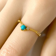 2件85折 | 湖北綠松石純銀戒指 (高瓷溫潤 土耳其石)