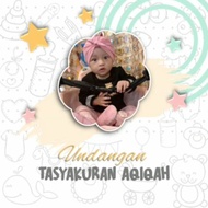 Free SHIPPING Aqiqah Digital Video 6 Invitations