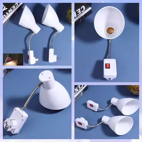 E27 to E27 Flexible Extension Lamp Base Adapter Converter Use LED or Energy-saving Lamp Holder Socke