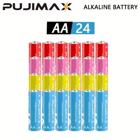 PUJIMAX 1.5V AA alkaline battery - a disposable dry battery with stable voltage, suitable for remote