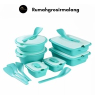 Tempat Prasmanan Set Aquamarine Biggy BPA Free