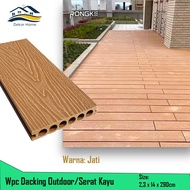 WPC Decking lantai Outdoor Size 290cm bahan PVC