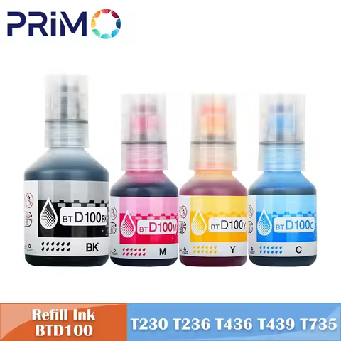 BTD100 Refill Dye Ink For Brother DCP T230 T236 T238 T430W T435W T436W T439W T536W T730W T735W T830D