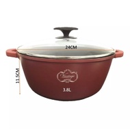 HOT🔥VANTAGE ORIGINAL NON-STICK 24CM CASSEROLE -  24CM (3.8LITER)