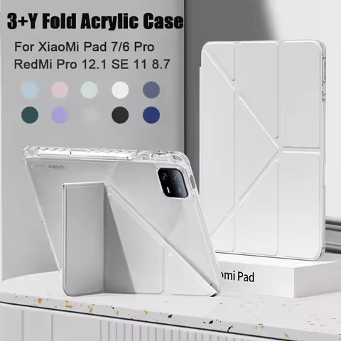 For RedMi Pad SE 11 Pro 12.1 inch Case Acrylic Back Tablet Cover For RedMi Pad SE 8.7 POCO Pad 12.1 