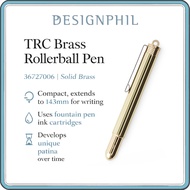 TRAVELER’S COMPANY TRC Brass Rollerball Pen 36727006 – Solid Brass, Compact Pocket Pen, Fountain Pen