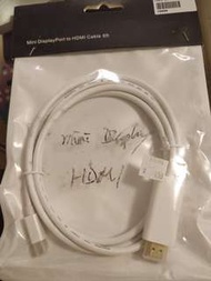 Mini displayport to HDMI 線