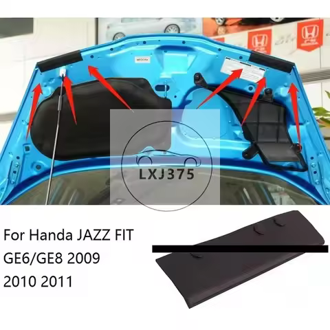 For Honda JAZZ FIT GE6/GE8 2009 2010 2011 2012 2013 Hood outside sealing strip (small) Rubber Sealin