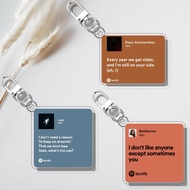 GANTUNGAN NIKI Keychain Spotify Lyrics | Spotify NIKI UV Printed Lyrics Keychain 2 Sides on 3 mm Acr