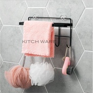 KITCH WARE Kitchen Organizer Iron Storage Rack Bathroom Towels Hanger Roll Paper Holder Cupboard Han