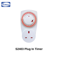 LEMAX 24 Hours Plug In Timer Daily Analog Security Timer Switch Plug 13A UK Plug In Timer