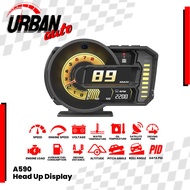 Head Up Display A590 HUD OBD2 GPS Full LCD Speedometer Digital Car Auto Gauge Tachometer RPM & Turbo