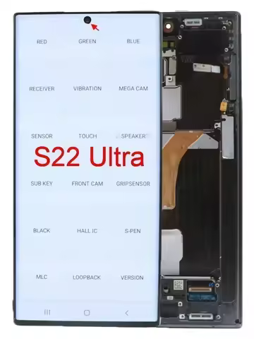 AMOLED 6.8" Screen For Samsung S22 Ultra S908 S908B S908U S908N S908W S22Ultra 5G LCD Display Touch 