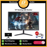 7star 19” 23” Full HD LED Gaming Monitor PC Monitor Wide Angle Flat Screen 5ms HDMI VGA Input Komput